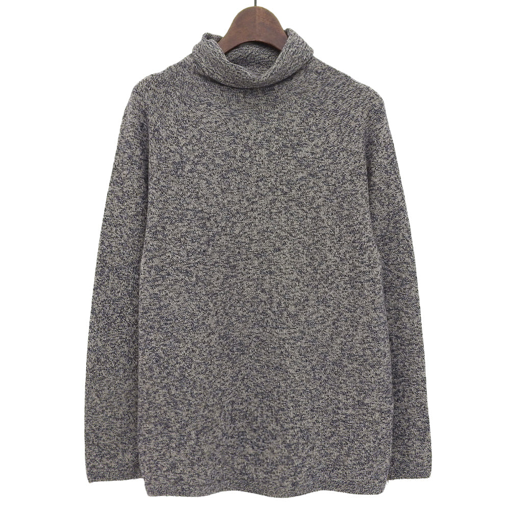 TOYOBOSHI トウヨウボウシ 新品同様 糸衣 NAZUNA タートルネックセーター トップス マーブルネイビー カシミヤ100 2 08IT-PC0002 トップス 2