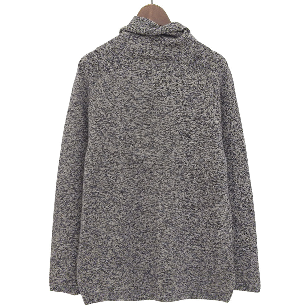 TOYOBOSHI トウヨウボウシ 新品同様 糸衣 NAZUNA タートルネックセーター トップス マーブルネイビー カシミヤ100 2 08IT-PC0002 トップス 2