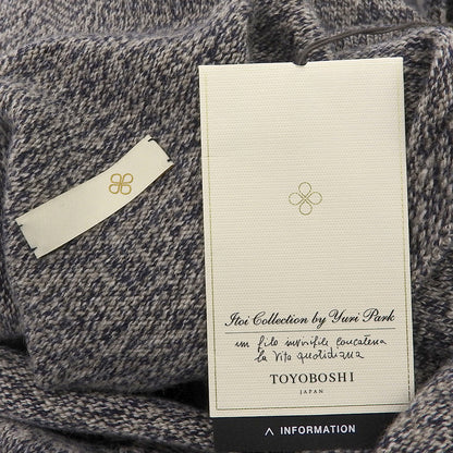 TOYOBOSHI トウヨウボウシ 新品同様 糸衣 NAZUNA タートルネックセーター トップス マーブルネイビー カシミヤ100 2 08IT-PC0002 トップス 2