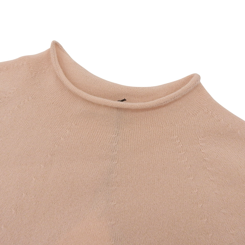 TOYOBOSHI トウヨウボウシ 新品同様 糸衣 HARUNA モックネック セーター トップス レディース カシミヤ ピンク 2 12IT-PC2602 トップス 2