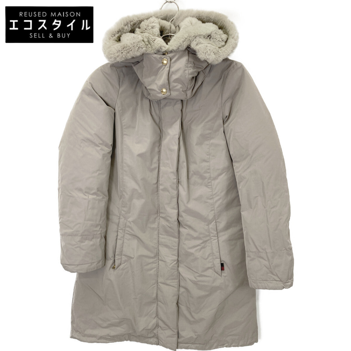 WOOLRICH ウールリッチ WWCPS2861 ×ｱﾛｰｽﾞ BOWBRIDGE ﾗﾋﾞｯﾄﾌｧｰﾀﾞｳﾝｺｰﾄ コート XS