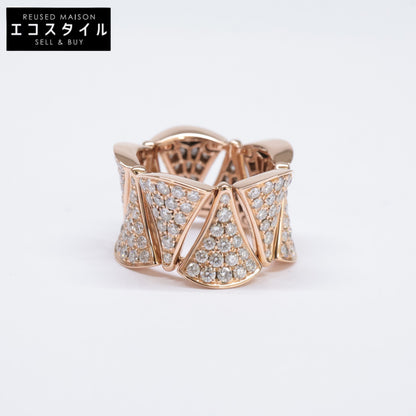 BVLGARI ブルガリ 新品同様 750 ディーヴァ ドリーム フルダイヤモンド リング 指輪 53