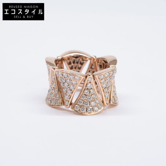 BVLGARI ブルガリ 新品同様 750 ディーヴァ ドリーム フルダイヤモンド リング 指輪 53