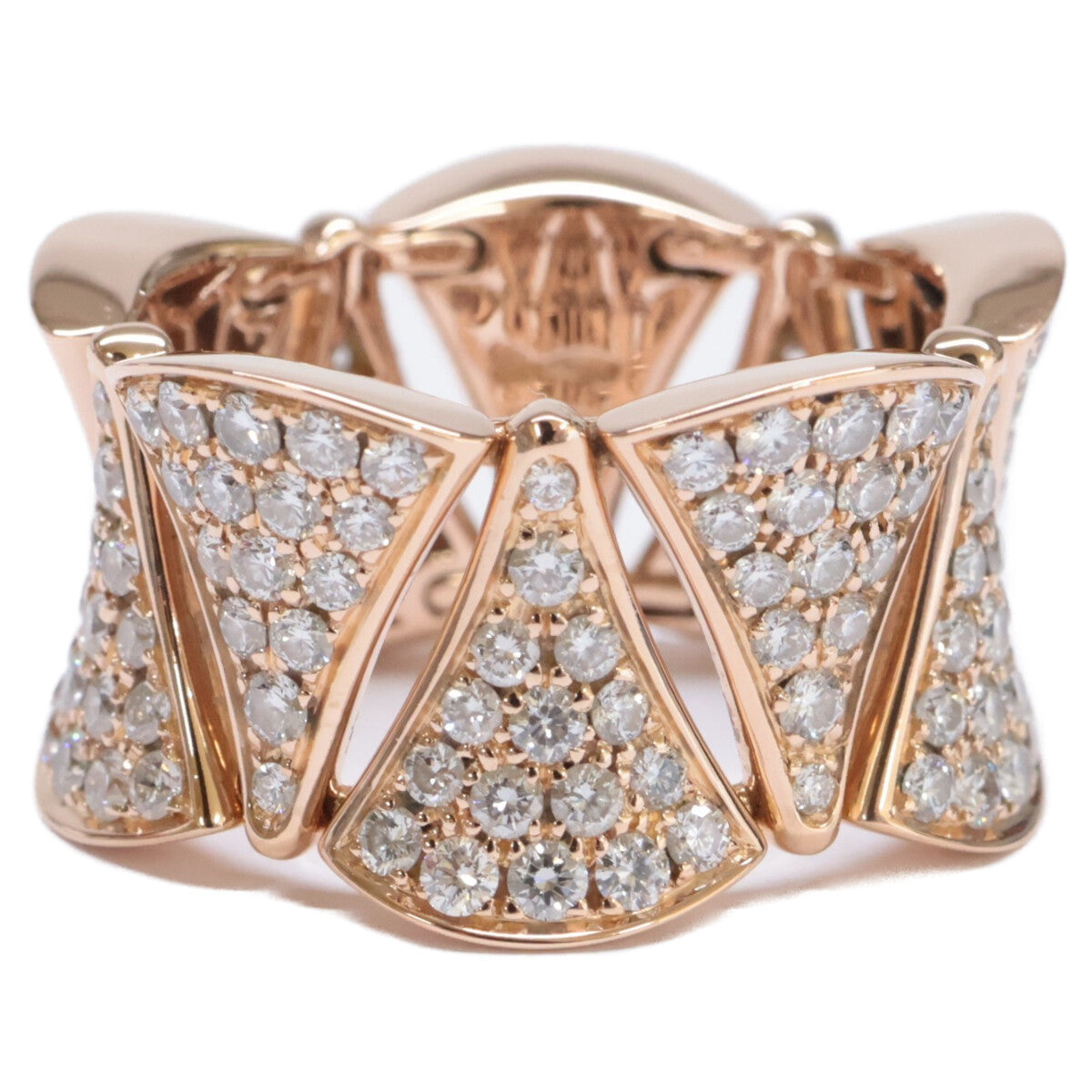 BVLGARI ブルガリ 新品同様 750 ディーヴァ ドリーム フルダイヤモンド リング 指輪 53