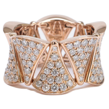 BVLGARI ブルガリ 新品同様 750 ディーヴァ ドリーム フルダイヤモンド リング 指輪 53