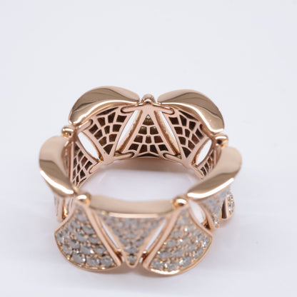 BVLGARI ブルガリ 新品同様 750 ディーヴァ ドリーム フルダイヤモンド リング 指輪 53