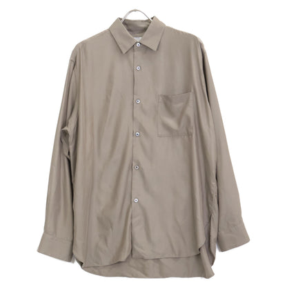 ssstein/stein シュタイン ｶｰｷ 25SS CUPRO TWILL OVERSIZED LS SHIRT トップス S