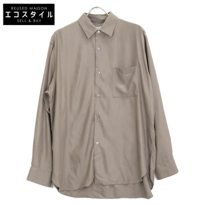 ssstein/stein シュタイン ｶｰｷ 25SS CUPRO TWILL OVERSIZED LS SHIRT トップス S