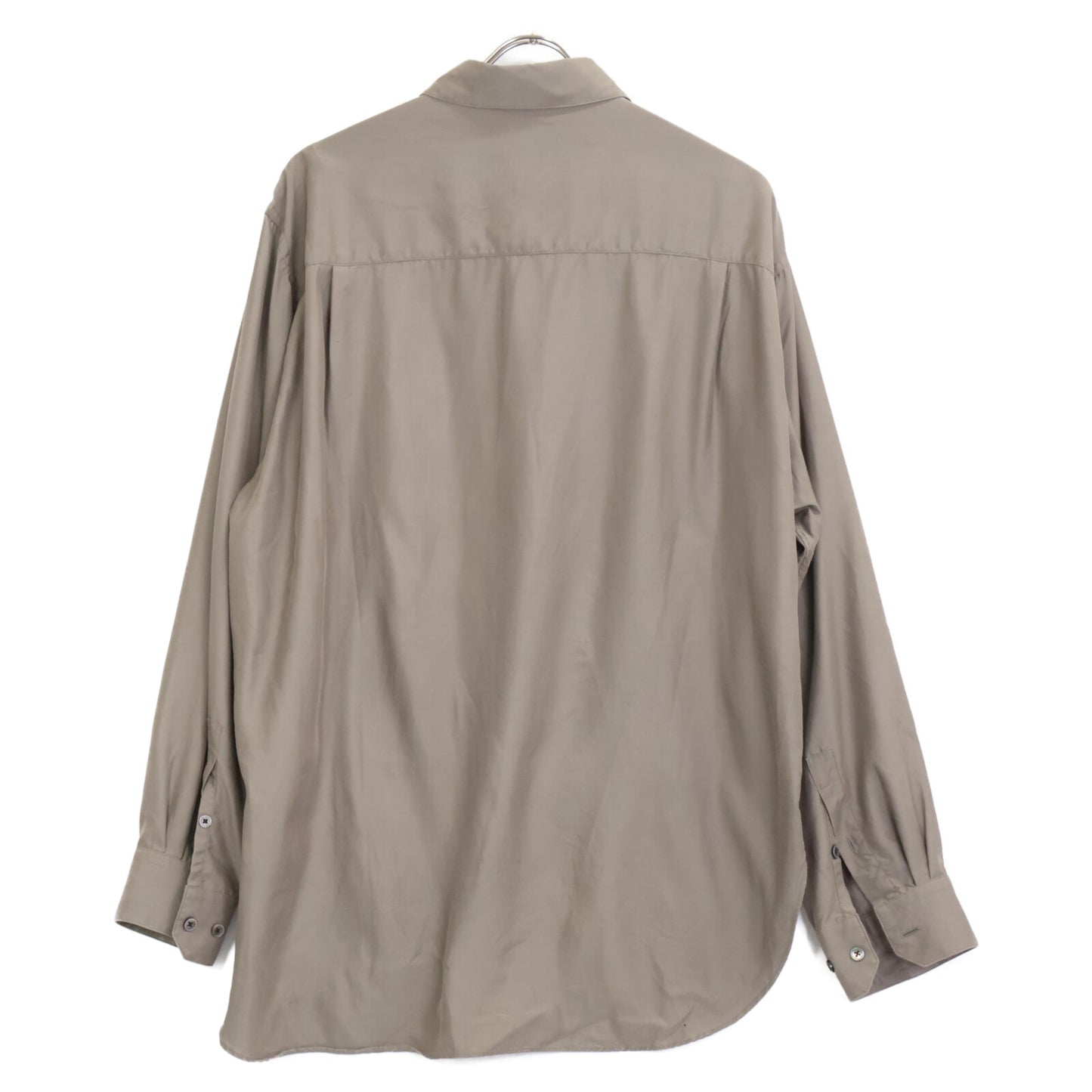 ssstein/stein シュタイン ｶｰｷ 25SS CUPRO TWILL OVERSIZED LS SHIRT トップス S
