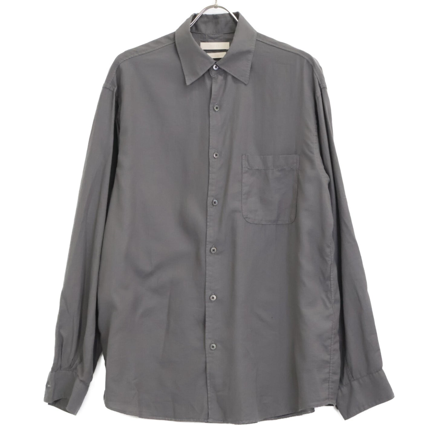 YORK ヨーク ｸﾞﾚｰ GARMENT DYED COTTON SILK TWILL SHIRT トップス 2