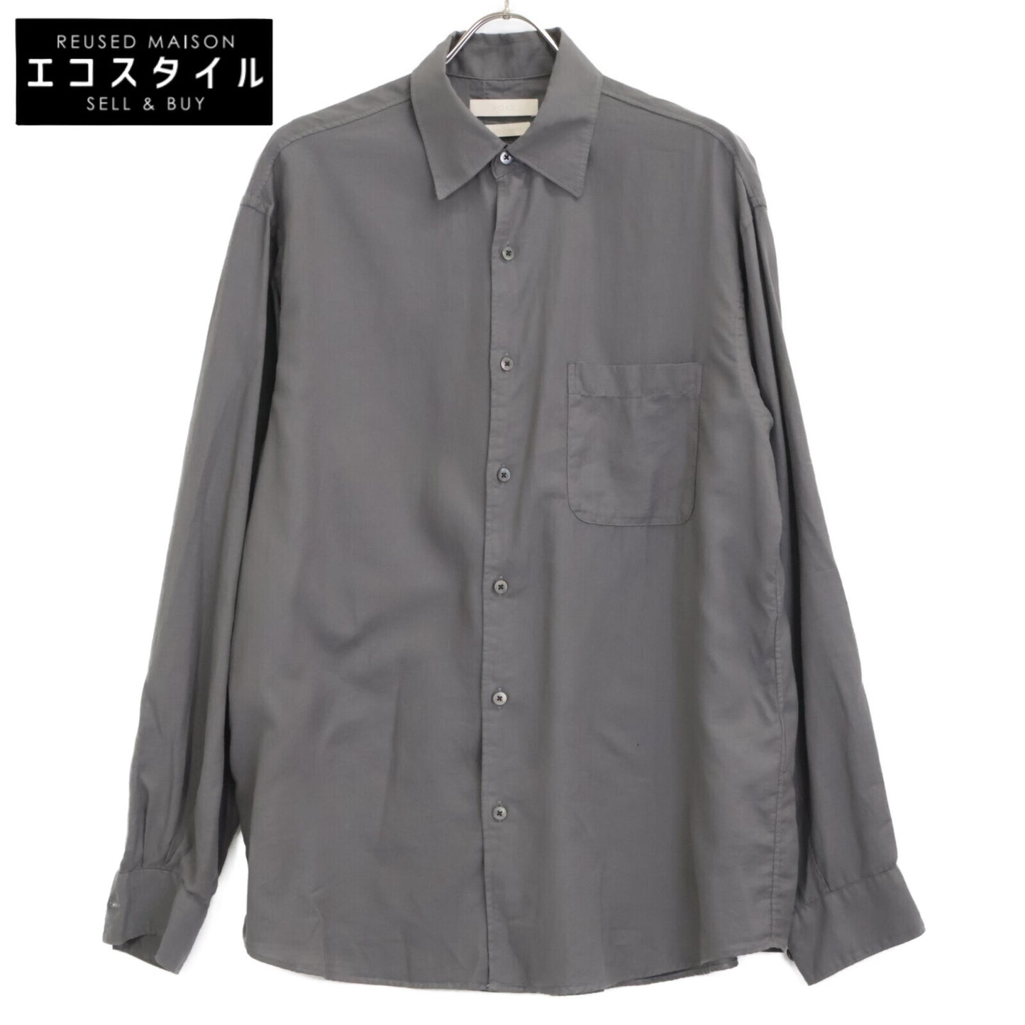 YORK ヨーク ｸﾞﾚｰ GARMENT DYED COTTON SILK TWILL SHIRT トップス 2