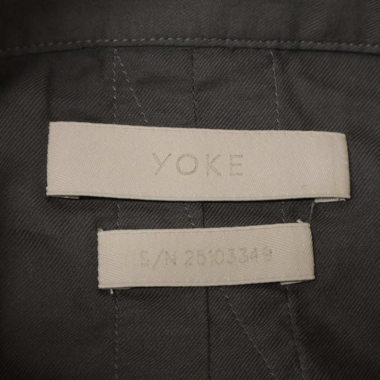 YORK ヨーク ｸﾞﾚｰ GARMENT DYED COTTON SILK TWILL SHIRT トップス 2