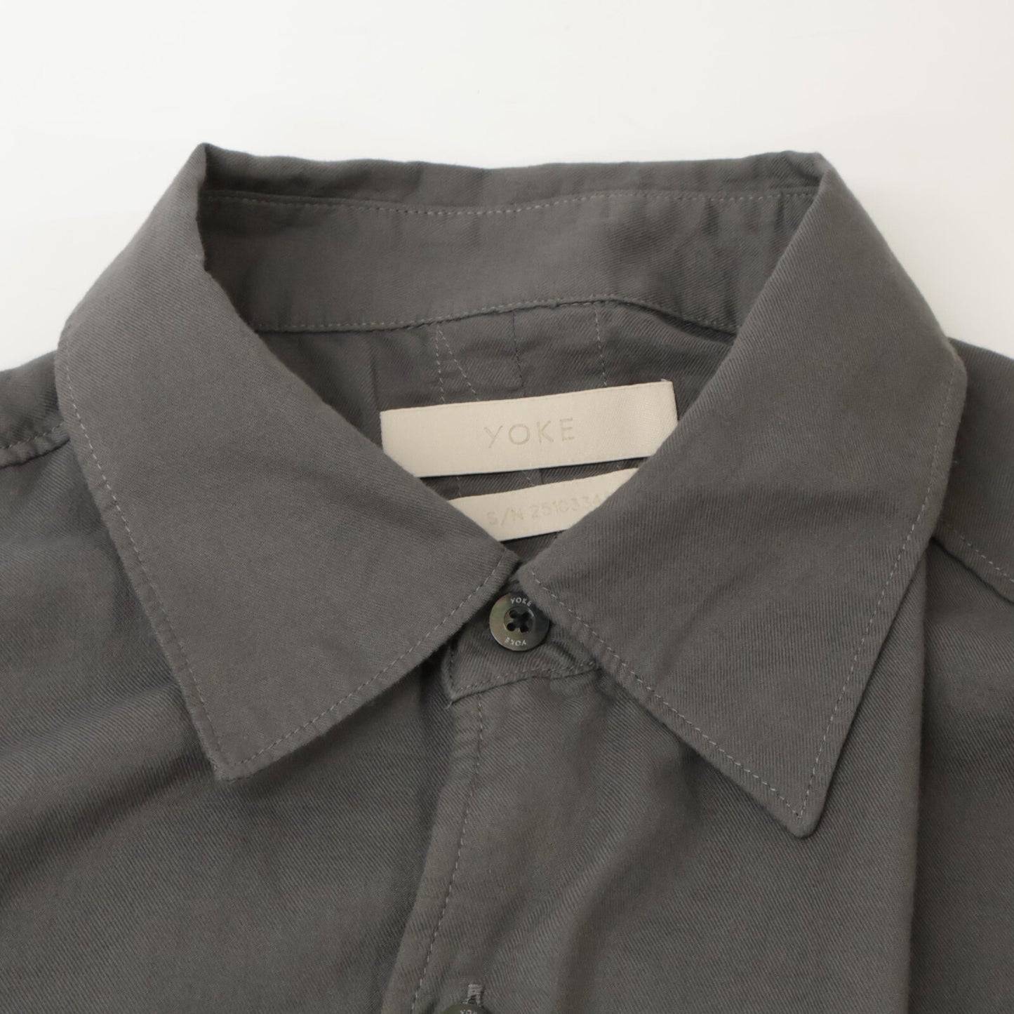 YORK ヨーク ｸﾞﾚｰ GARMENT DYED COTTON SILK TWILL SHIRT トップス 2