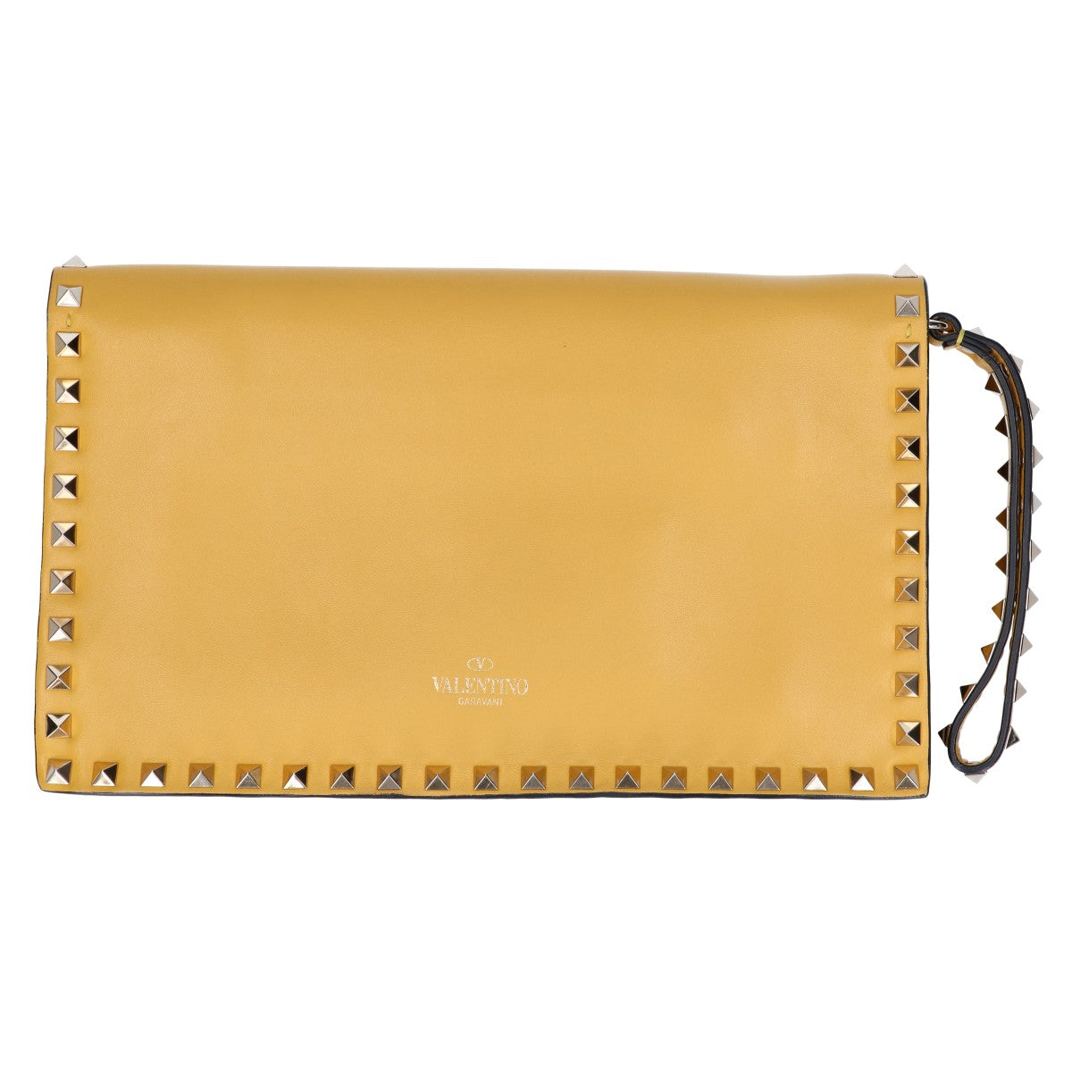 VALENTINO ヴァレンティノ スタッズ レザー セカンドバッグ クラッチバッグ