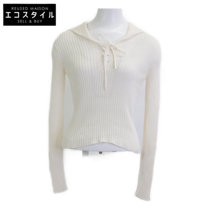 Christian Dior クリスチャンディオール 美品 444S64AM789 Ecru Dioriviera セーター トップス 34