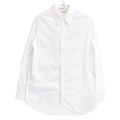 CELINE セリーヌ 2C46B091F ﾎﾜｲﾄ ｺｯﾄﾝ ﾄﾑﾎﾞｰｲｼｬﾂ トップス 36