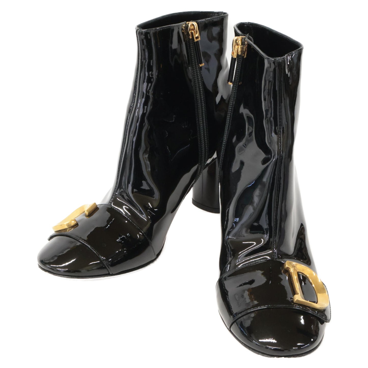 Christian Dior クリスチャンディオール 【美品/23AW】C'EST DIOR パテントレザー ショートブーツ/ シューズ 37