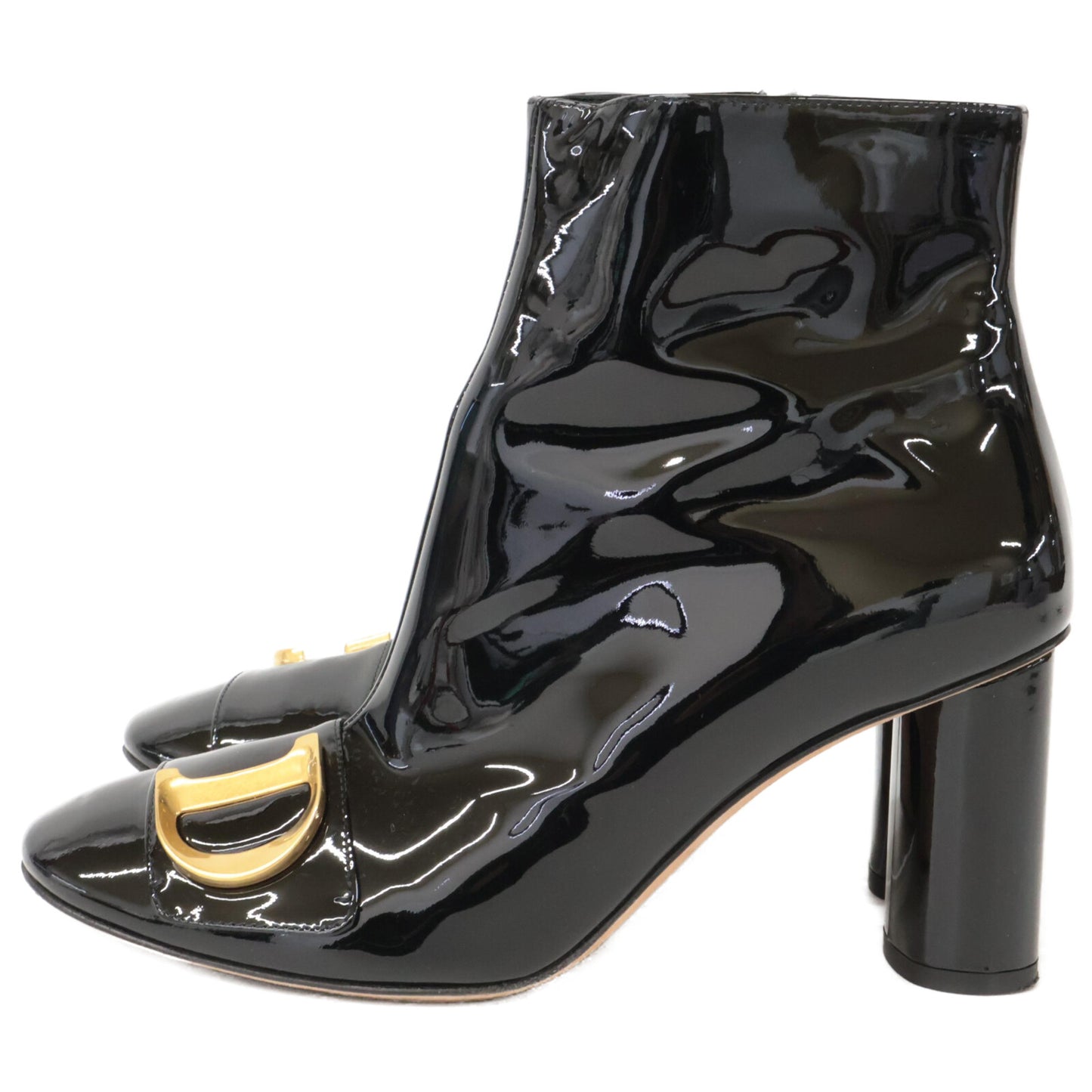 Christian Dior クリスチャンディオール 【美品/23AW】C'EST DIOR パテントレザー ショートブーツ/ シューズ 37