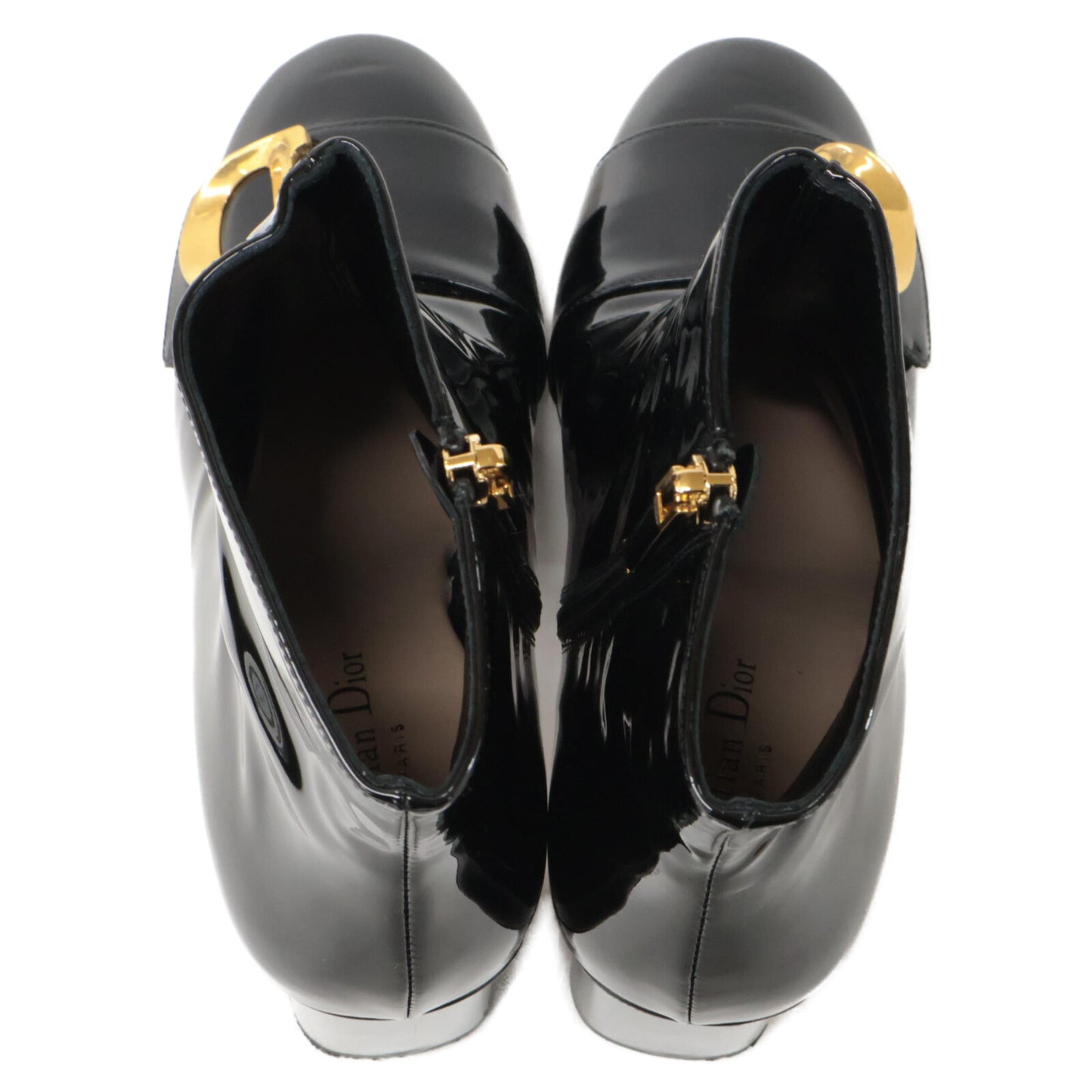 Christian Dior クリスチャンディオール 【美品/23AW】C'EST DIOR パテントレザー ショートブーツ/ シューズ 37