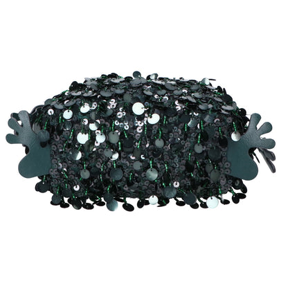 Anya Hindmarch アニヤ ハインドマーチ カエル スパンコール/ビーズ レザー 2WAY チェーン ハンドバッグ