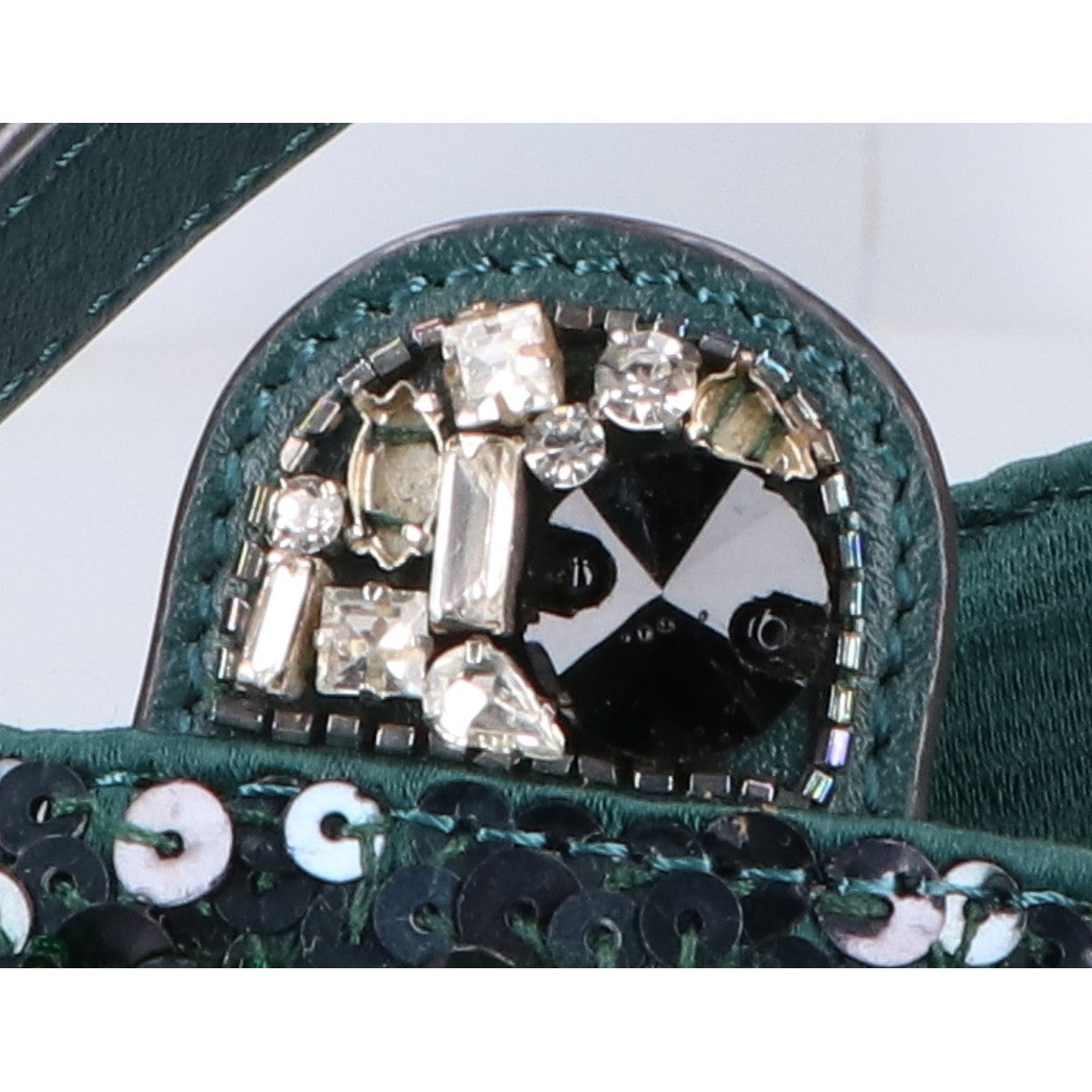 Anya Hindmarch アニヤ ハインドマーチ カエル スパンコール/ビーズ レザー 2WAY チェーン ハンドバッグ