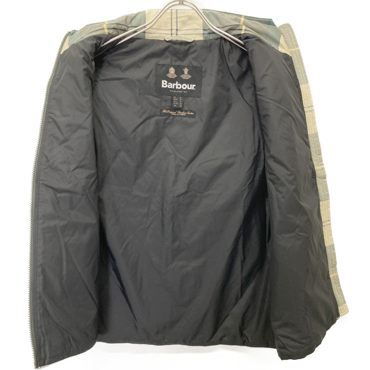 Barbour バブアー 美品 245LLI0009 チェック柄 キルティングベスト ジャケット 10