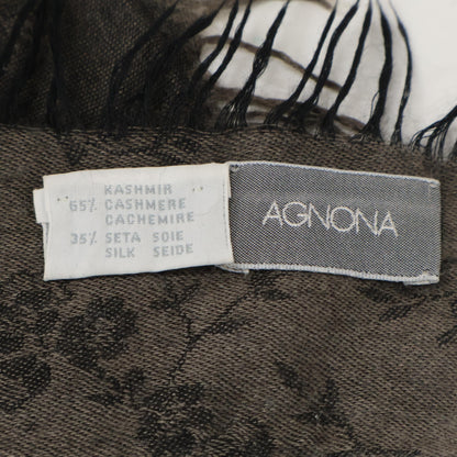 AGNONA アニオナ フラワー柄 カシミヤ/シルク ストール