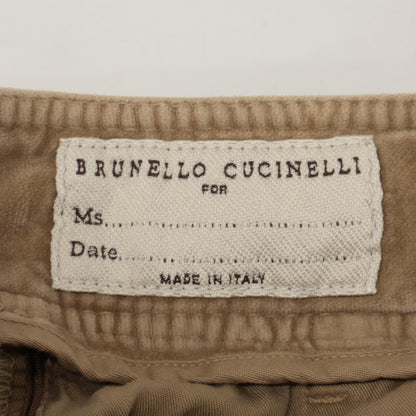 BRUNELLO CUCINELLI ブルネロクチネリ MA096P5273 ﾍﾞｰｼﾞｭ ﾍﾞﾛｱﾀｯﾁ ﾊﾟﾝﾂ ボトムス 40