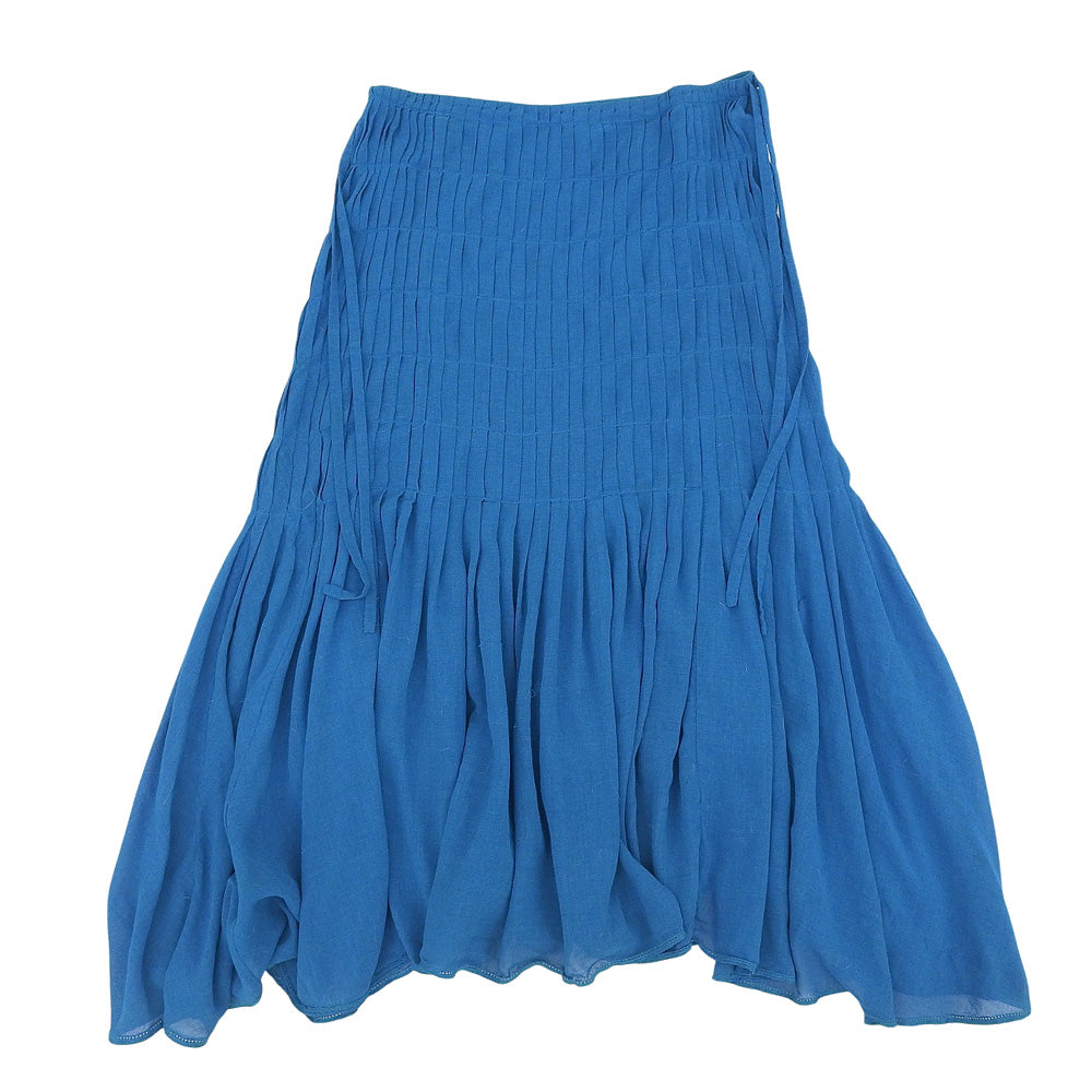 美品 レーヨン混 スカート レディース ブルー 2 HA53FG615 スカート 2
