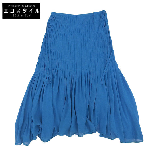 美品 レーヨン混 スカート レディース ブルー 2 HA53FG615 スカート 2