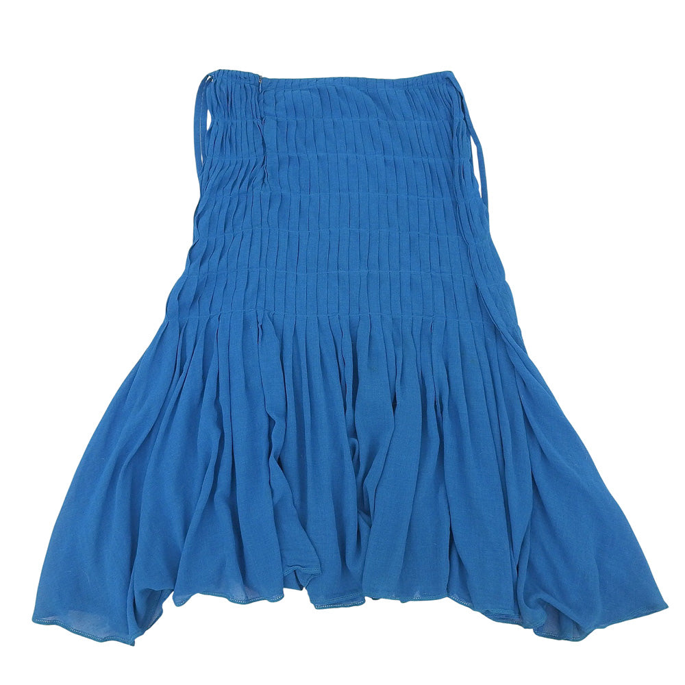 美品 レーヨン混 スカート レディース ブルー 2 HA53FG615 スカート 2