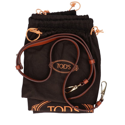 TOD'S トッズ 【美品】XBWANYL0200 レザーｘデニム 2WAYショルダー ハンドバッグ