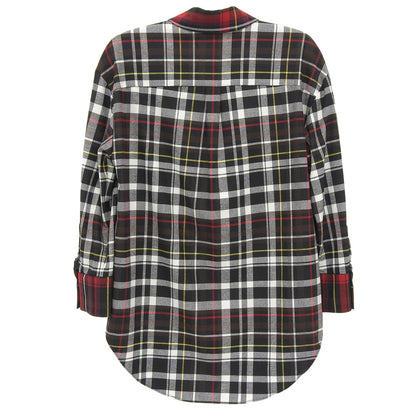 alice+olivia アリスオリビア 未使用 チェック ロングスリーブ シャツ トップス レディース マルチカラー M トップス M