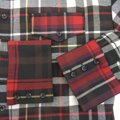 alice+olivia アリスオリビア 未使用 チェック ロングスリーブ シャツ トップス レディース マルチカラー M トップス M