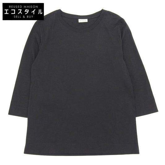 DRIES VAN NOTEN ドリスヴァンノッテン 美品 Oversized L/S T-Shirt トップス レディース ブラック Small 241-160 トップス small
