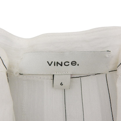 VINCE. ヴィンス 美品 Drapey Stripe Tiered Dress ワンピース レディース ホワイト 6 ワンピース 6