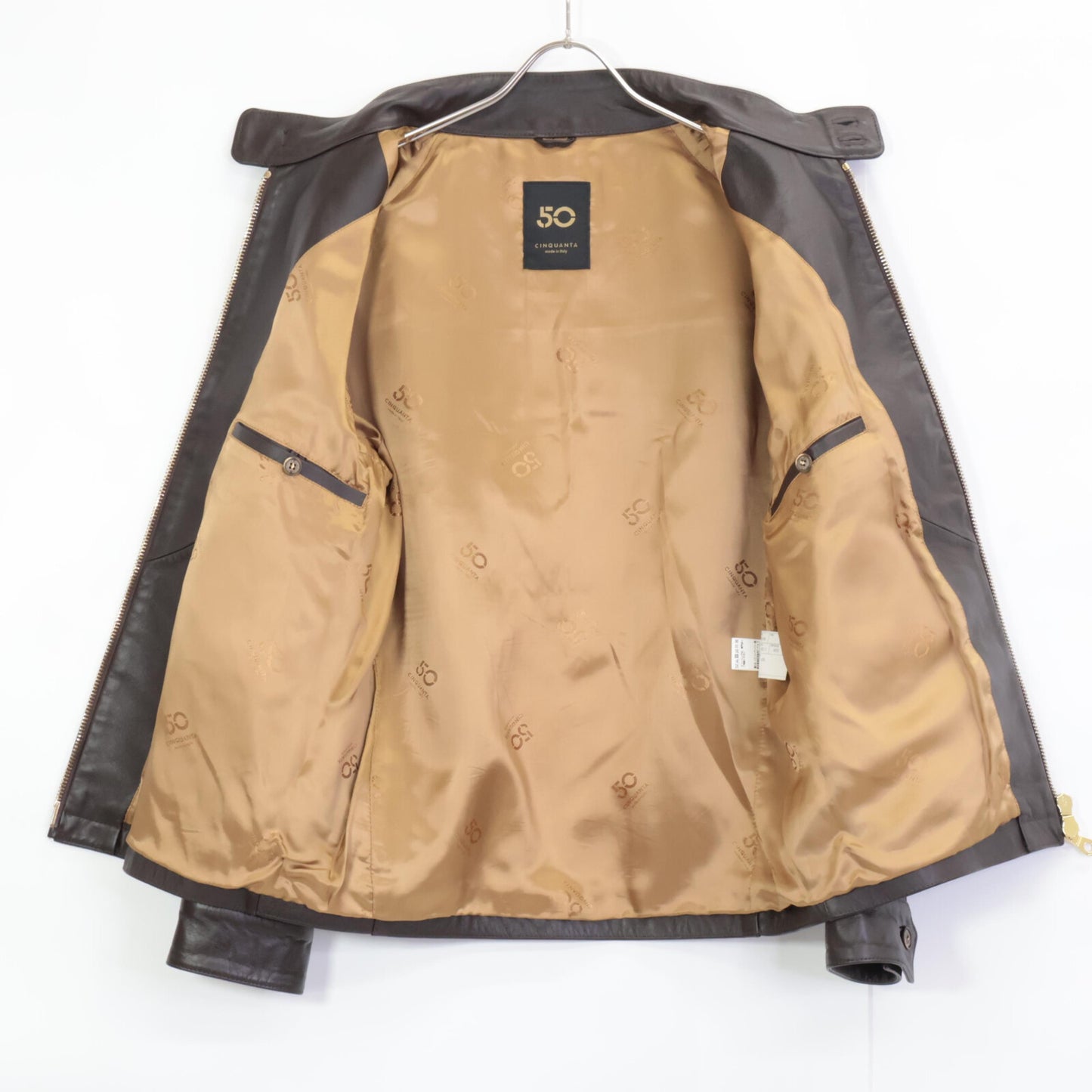 Cinquanta チンクアンタ 国内正規 H-521 ホースハイド スタンドカラー ライダース ジャケット 50