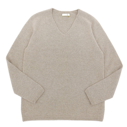 TOYOBOSHI トウヨウボウシ 新品同様 HAKOBE カシミヤ100 Vネックニット トップス レディース ブラウン 08IT-PC0001 トップス ―