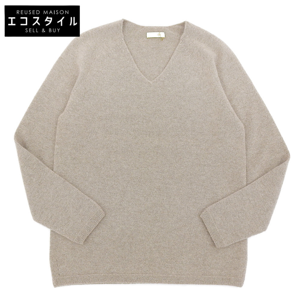 TOYOBOSHI トウヨウボウシ 新品同様 HAKOBE カシミヤ100 Vネックニット トップス レディース ブラウン 08IT-PC0001 トップス ―