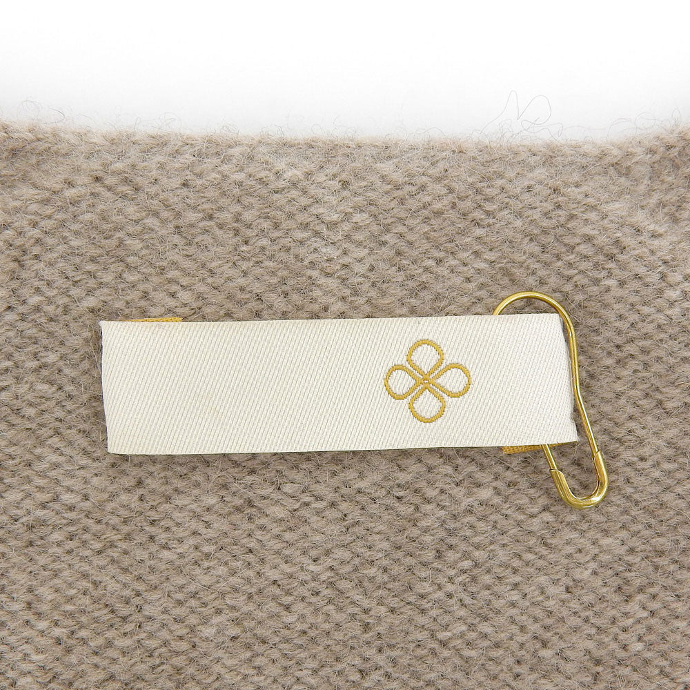 TOYOBOSHI トウヨウボウシ 新品同様 HAKOBE カシミヤ100 Vネックニット トップス レディース ブラウン 08IT-PC0001 トップス ―