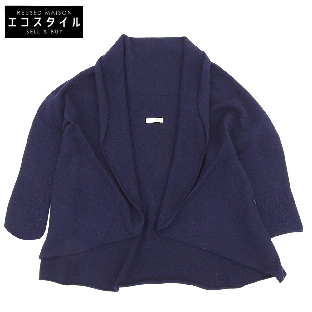 TOYOBOSHI トウヨウボウシ 新品同様 HIJIRI カシミヤ100 ポンチョ カーディガン トップス レディース ネイビー F 08IT-PC0003 トップス F