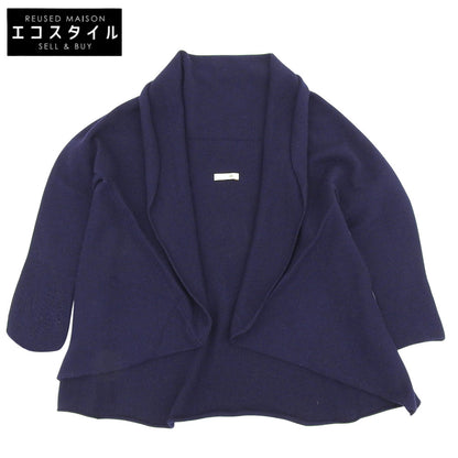 TOYOBOSHI トウヨウボウシ 新品同様 HIJIRI カシミヤ100 ポンチョ カーディガン トップス レディース ネイビー F 08IT-PC0003 トップス F