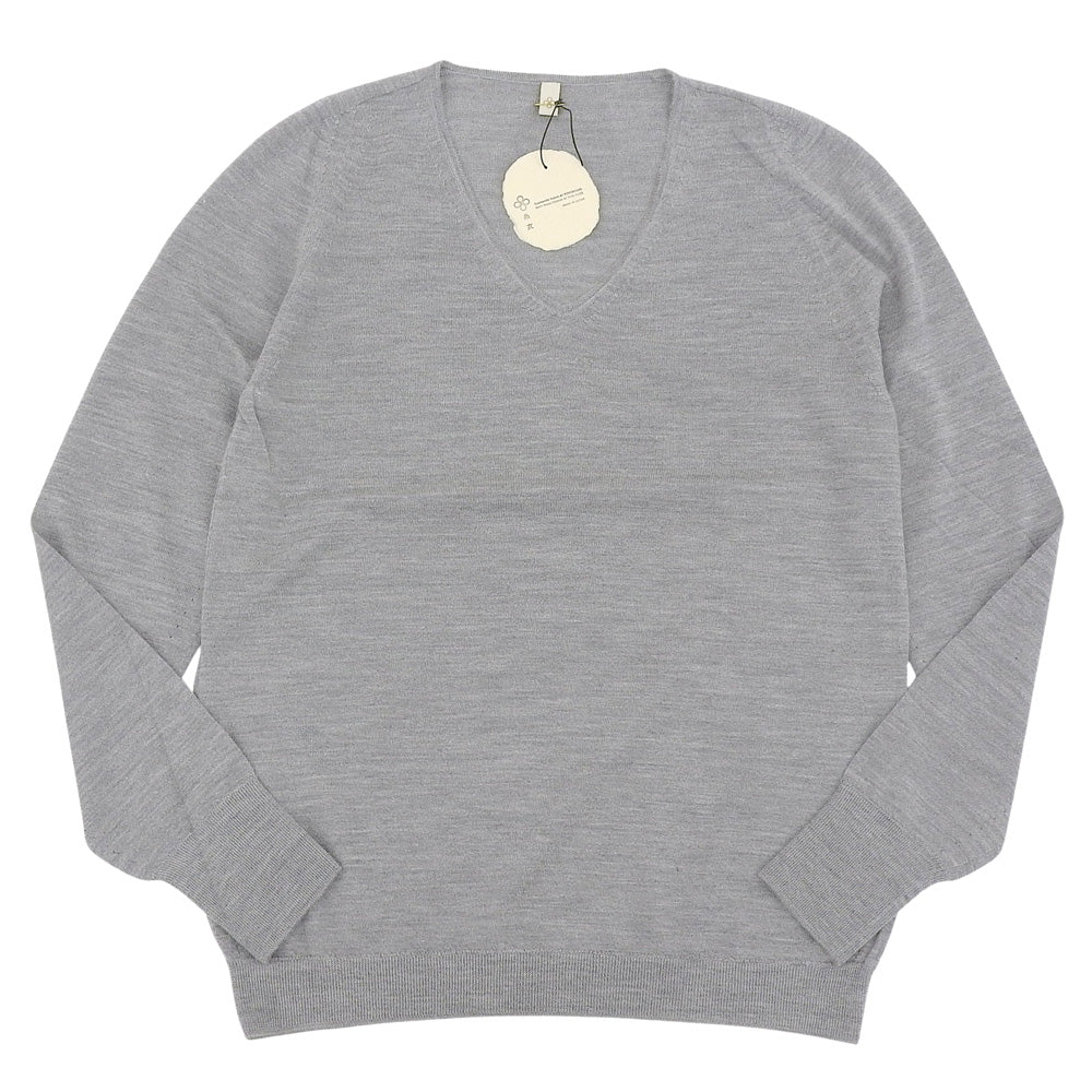 TOYOBOSHI トウヨウボウシ 新品同様 SUKAI-STH カシミヤシルク Vネック ニット トップス レディース グレー 1 09IT-CS0001 トップス 1