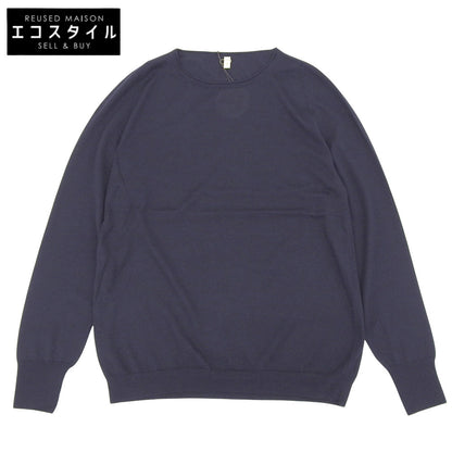 TOYOBOSHI トウヨウボウシ 新品同様 糸衣 HIRYU-STH カシミヤシルク ニット トップス レディース ネイビー 3 09ITーCS0002 トップス 3