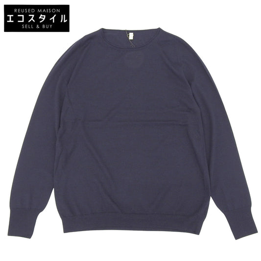 TOYOBOSHI トウヨウボウシ 新品同様 糸衣 HIRYU-STH カシミヤシルク ニット トップス レディース ネイビー 3 09ITーCS0002 トップス 3