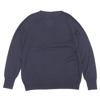 TOYOBOSHI トウヨウボウシ 新品同様 糸衣 HIRYU-STH カシミヤシルク ニット トップス レディース ネイビー 3 09ITーCS0002 トップス 3