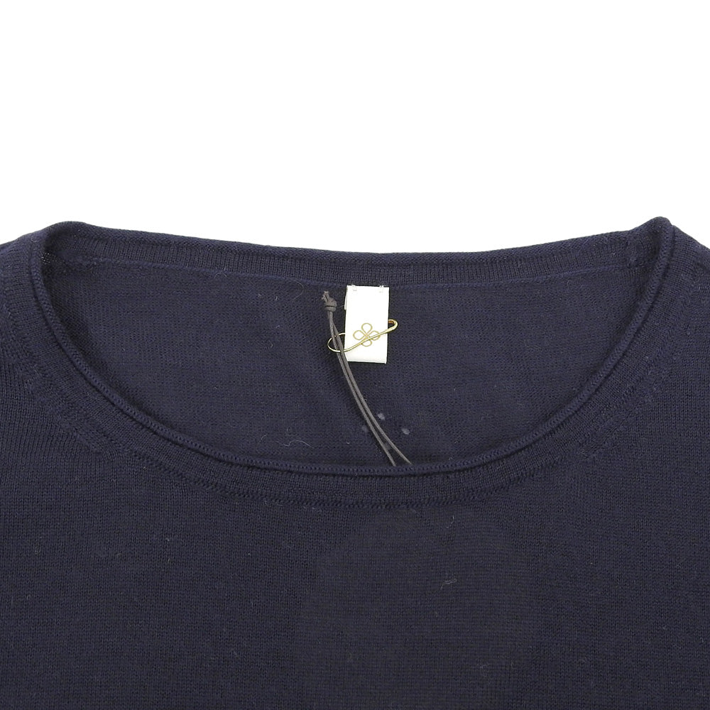 TOYOBOSHI トウヨウボウシ 新品同様 糸衣 HIRYU-STH カシミヤシルク ニット トップス レディース ネイビー 3 09ITーCS0002 トップス 3