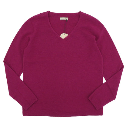 TOYOBOSHI トウヨウボウシ 新品同様 糸衣 KIDO カシミヤ100 Vネック ニット トップス レディース パープル 1 09IT-PC0011 トップス 1