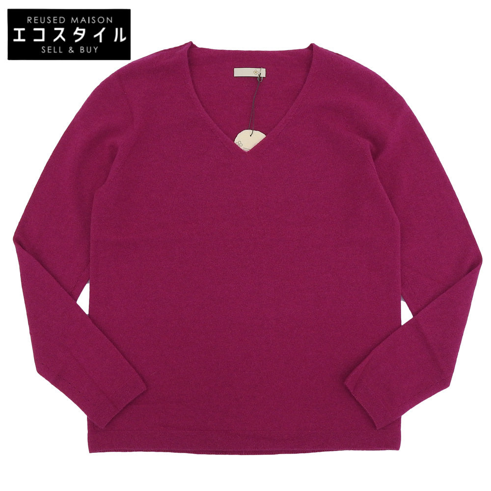 TOYOBOSHI トウヨウボウシ 新品同様 糸衣 KIDO カシミヤ100 Vネック ニット トップス レディース パープル 1 09IT-PC0011 トップス 1