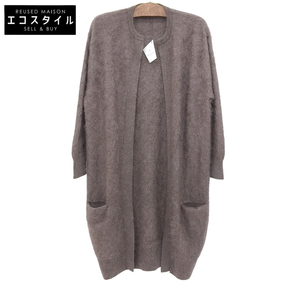 TOYOBOSHI トウヨウボウシ 新品同様 糸衣 BIWA カシミヤ100 ロングカーディガン トップス レディース ブラウン F 13IT-FC2002 トップス F